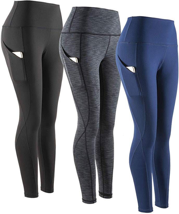 SERHOM Yoga Pants, High Waist Tummy Control Workout Women Yoga Leggings with Pockets