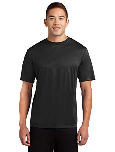 Dri-Tek Men's Big and Tall Short Sleeve Moisture Wicking Athletic T-Shirt