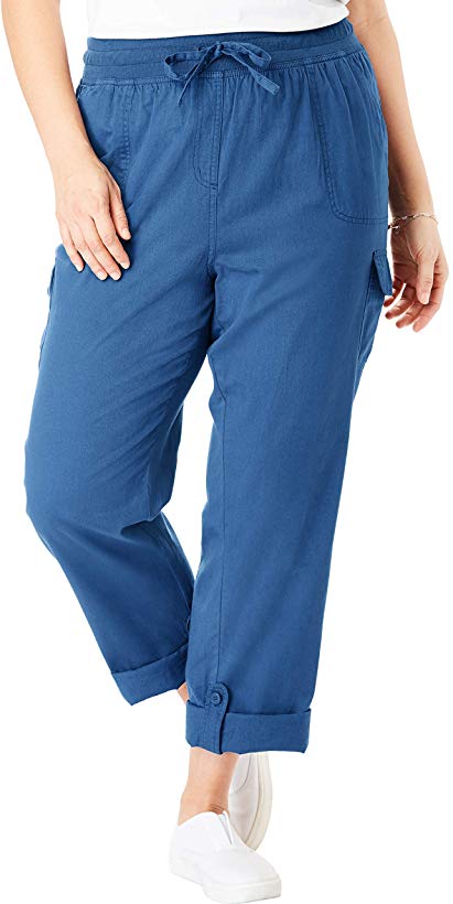 Woman Within Women's Plus Size Convertible Length Cargo Pant