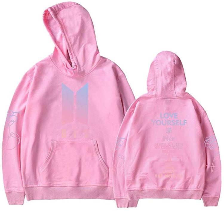 Kpop BTS Love Yourself Her Hoodie Suga Rap-Monster Unisex Fashion Jumper for Women Men Sweatshirt