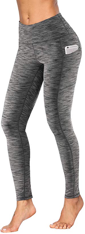 Fengbay High Waist Yoga Pants, Pocket Yoga Pants Tummy Control Workout Running 4 Way Stretch Yoga Leggings