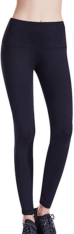 HGQ Yoga Pants for Women High Waist Leggings Tummy Control Workout Leggings for Women Stretchy Skinny Sheer Yoga Pants