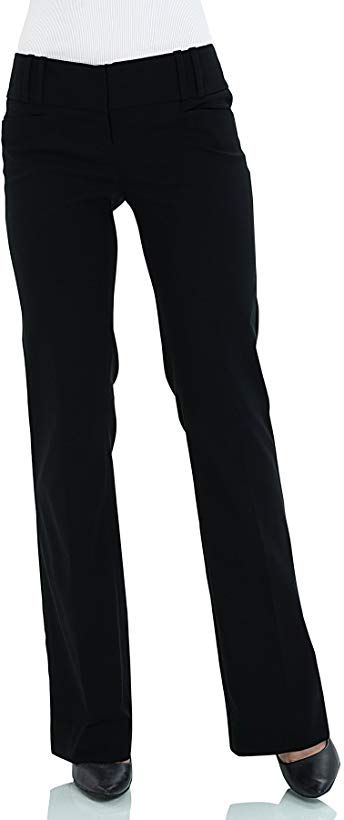 SATINATO Straight Leg Pants for Women Stretch Work Dress Casual Pants