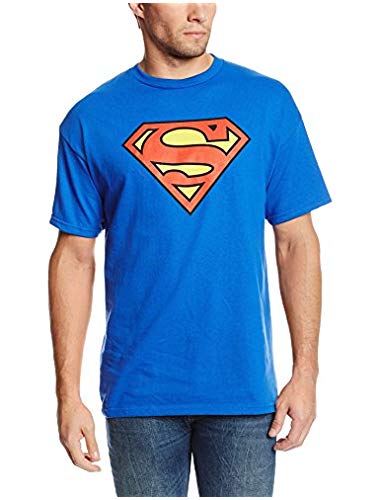 DC Comics Superman Classic Logo Men's Royal Blue T-shirt