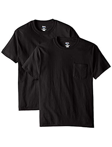 Hanes Men's 2 Pack Short-Sleeve Pocket Beefy-T