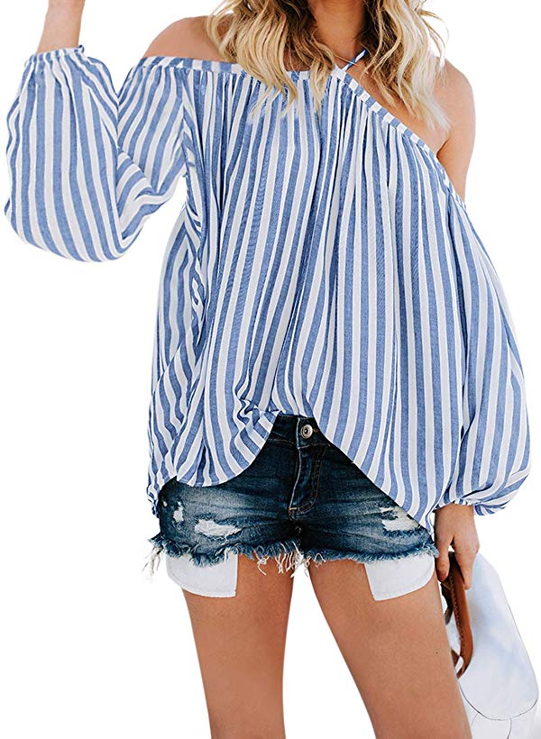 Asvivid Womens Casual Halter Tank Tops Solid Summer Chiffon Sleeveless Loose Camis Shirt Blouses S-2XL